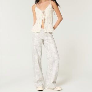 Low-Rise Camo Baggy Jeans